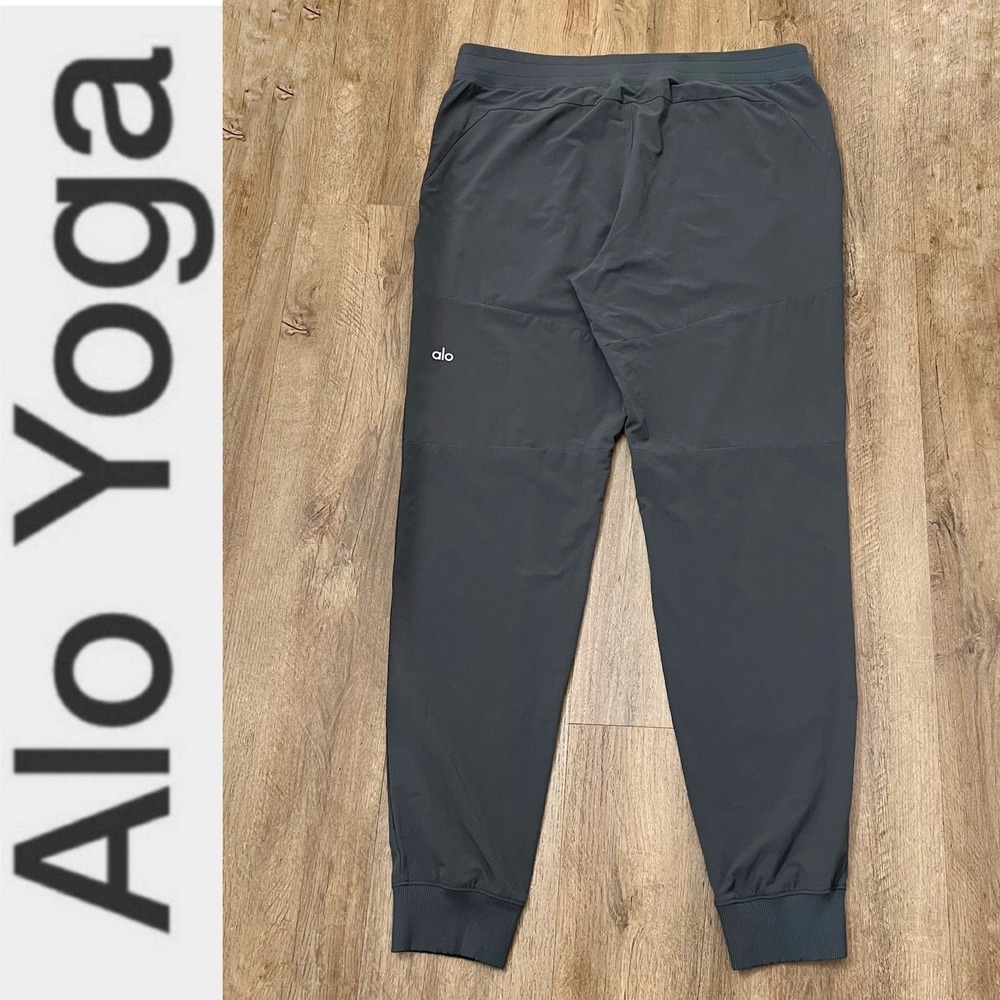 Alo Yoga Men's Co-Op Jogger Anthracite Grey Pants Size Medium